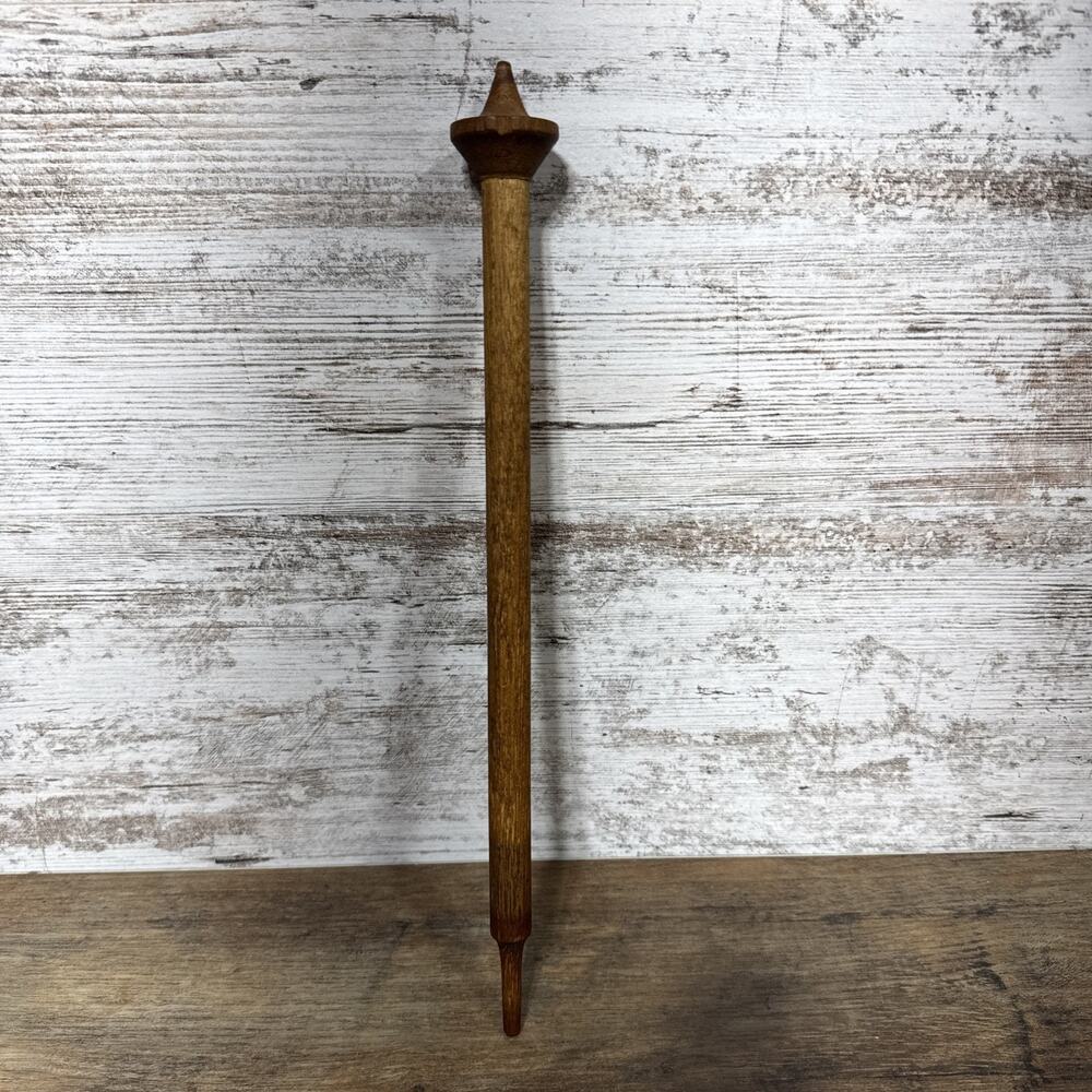 Antique Wooden Spinning Spool Needle - Picture 1 of 13